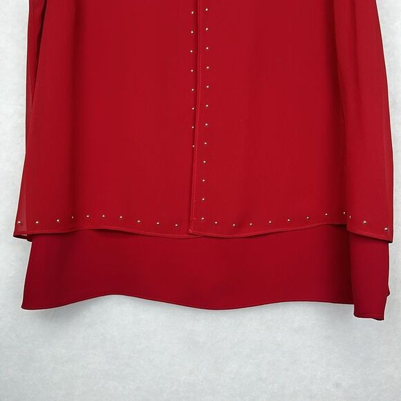 Red - Double-Layer Embellished Tank Sz 3 - Picture 2 of 10